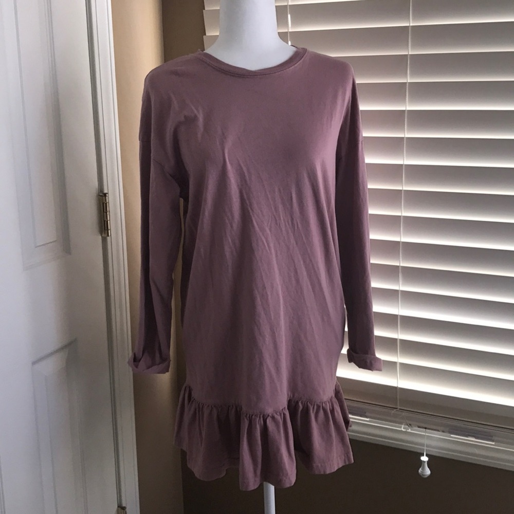 Long sleeve top shop 100% cotton dress